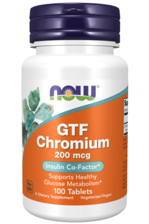 Now GTF Chromium 200mcg Tabs 100's